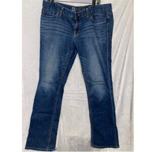 Mossimo Jeans Women Size 14L x Boot Cut Dark Blue Premium Denim Fit 3